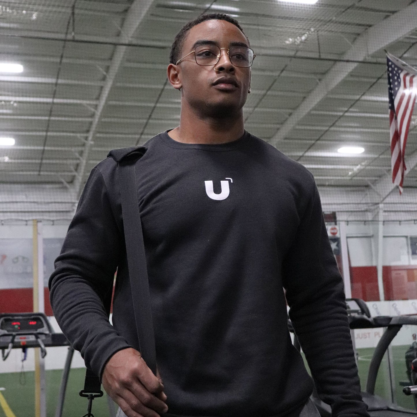 PUMP COVER CREWNECK - HEATHER BLACK
