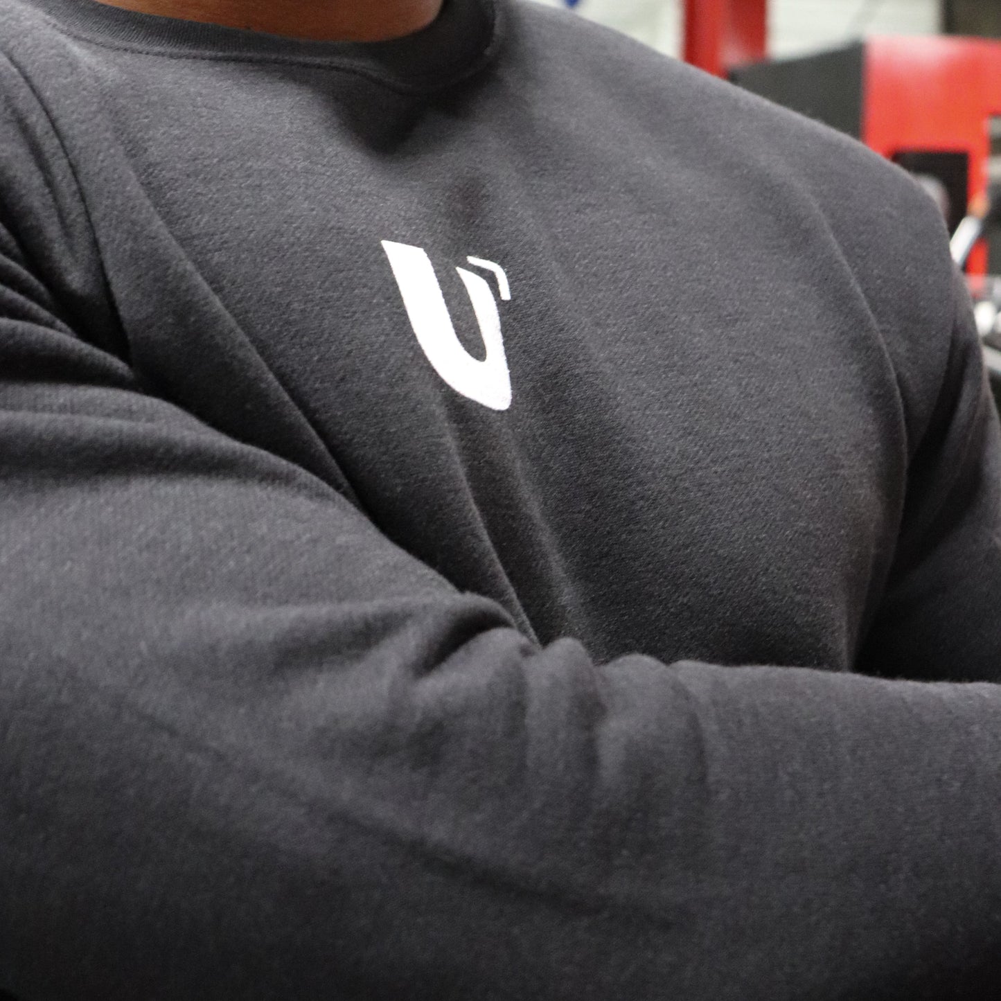 PUMP COVER CREWNECK - HEATHER BLACK